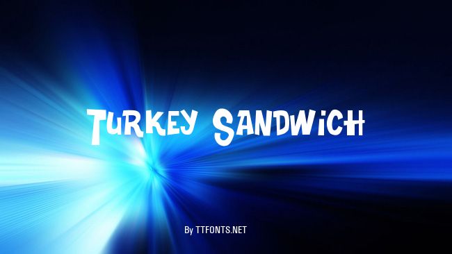 Turkey Sandwich example